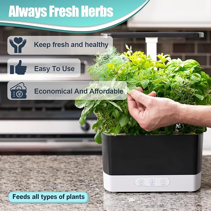 64pcs Seed Pod Kit for Aerogarden, Hydroponics Supplies for All Brands Hydroponics Growing System, Grow Anything Kit with 20 Grow Sponges, 20 PVC Labels, 12 Plant Baskets & Domes, 1pc Tweezer