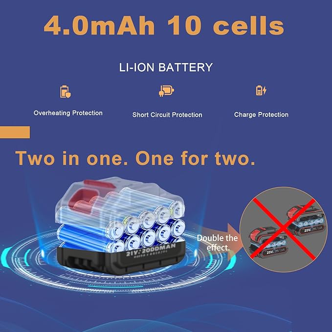 Small Cordless Leaf Blower,Leaf Blower Cordless,300000RPM Turbo Jet Blower with 1X24VX4.0Ah Battery and Charger for Patio Cleaning,Lawn Care,Car Cleaning and Dust Etc,2 Blowing Nozzles-Yellow