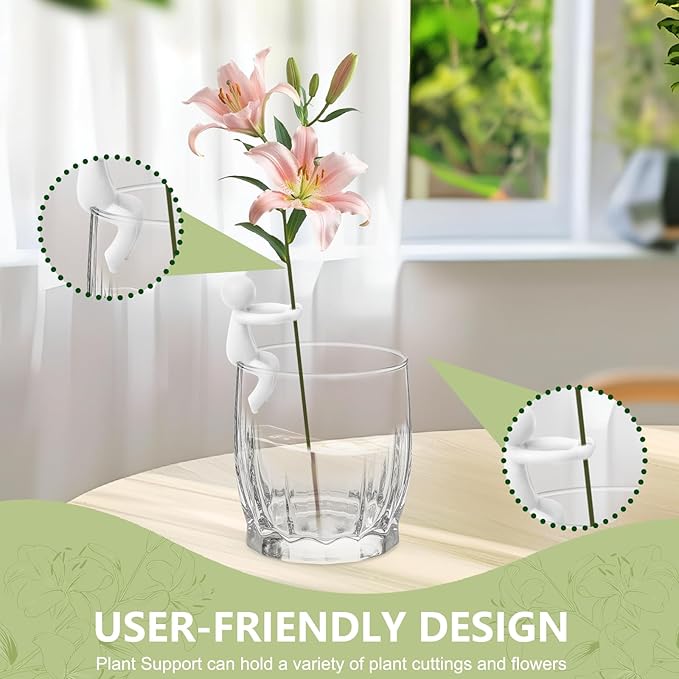 Plant Propagation Buddy, Plant Cutting Holders People, Plant Nurturing Decorative Plant Supports, Propagation Friends for Indoor Gardens or for Sprouts, Stems, Shoots and Cuttings