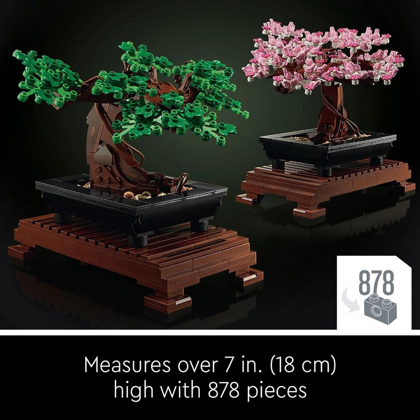 LEGO Botanicals Bonsai Tree Building Set - Artificial Bonsai Tree Plants for Home Decor, Adults Ages 18+ - Faux, Fake Plants for Table, Desk, Office - Birthday Gift for Men & Women - 10281