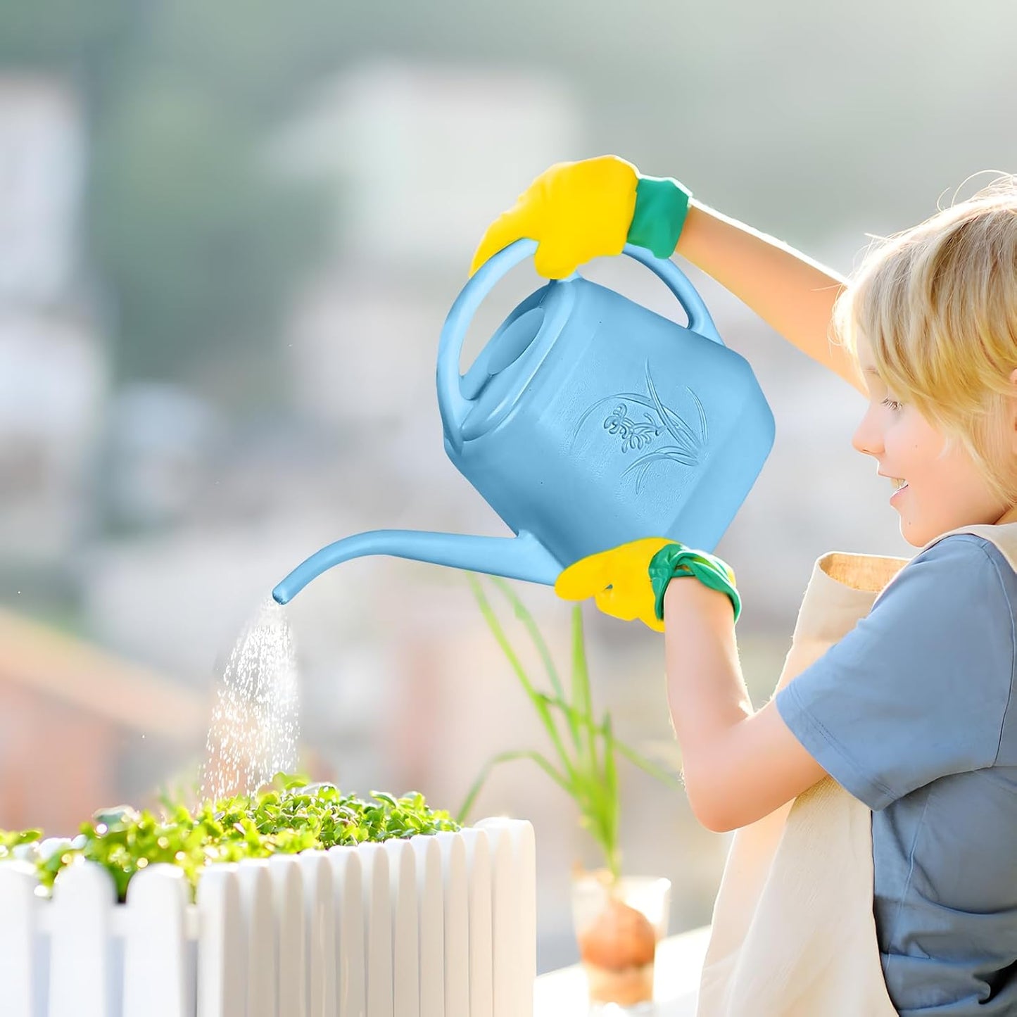 Plant Watering Can - 1/2 Gallon - Sky Blue