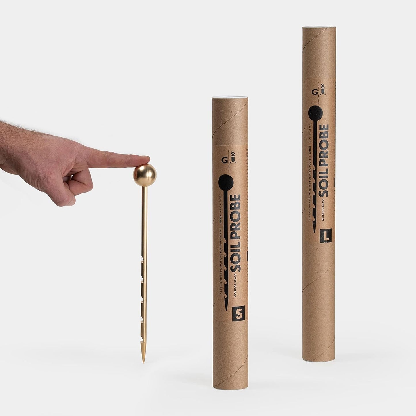 Monitor Brass Soil Probe, Soil Sampler and Plant Moisture Meter, No Batteries Required, Root Aerator and Plant Water Monitor