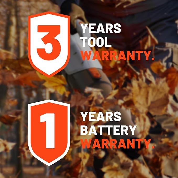 Litheli 20V Cordless Leaf Blower, Dual 2×2.0Ah Batteries Included, 350CFM/85MPH, 2-Speed Lightweight Handheld Electric Blower for Lawn, Patio, Dust & Leaves