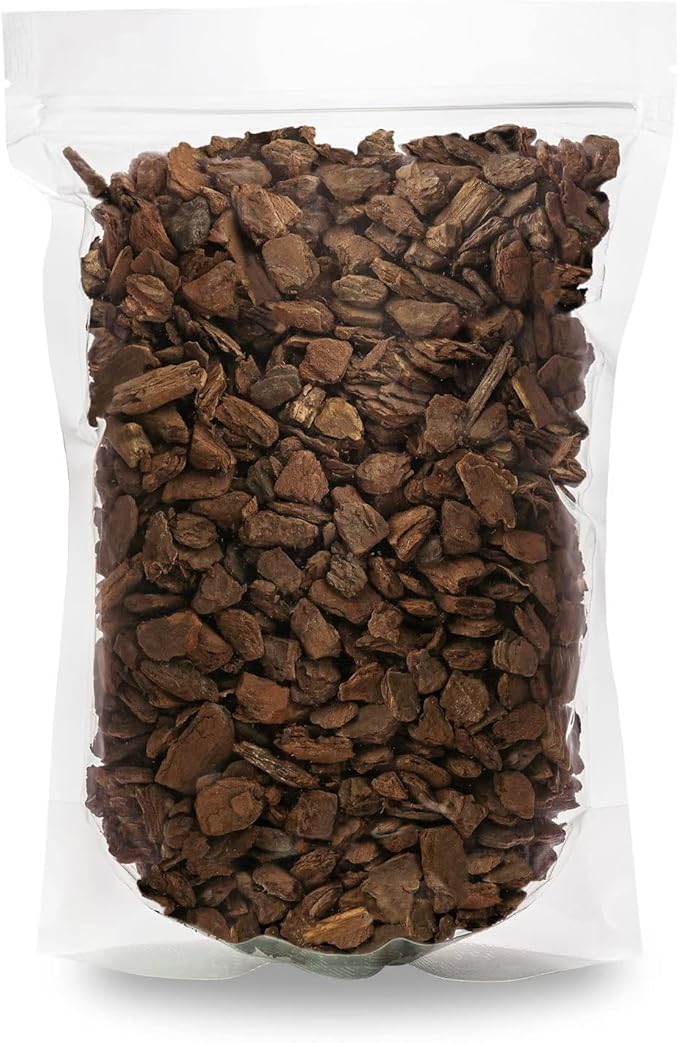 GARDENERA New Zealand Pinus Radiata Bark - Organic Hand Mixed New Zealand Orchiata Pine Bark for Orchids - Medium Chips 9-12mm - 5 Quart Bag