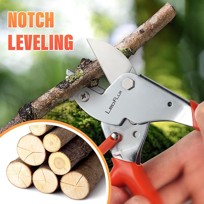 7" Professional Anvil pruner with SK-5 Blades, Best for Dry, Dead Stems & Branches, Plastic, Rubber.Gardening Clipper ,Cut-Multi-Purpose handheld shears for Industry & Crafts|LFXP1107