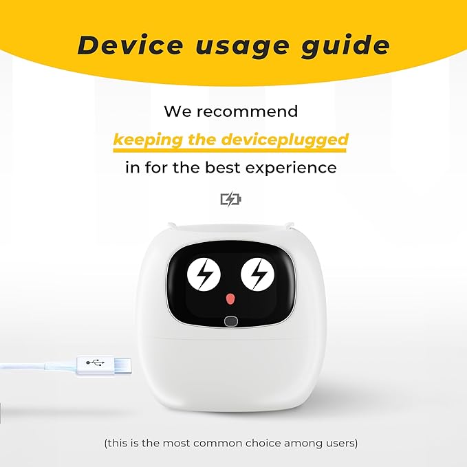 Smart pet Planter Robot Guidance on Plant Care with Emojis, Adorable Plant Companion with Rich Gesture Interaction, Neat Desk Setup Gift (Purple)