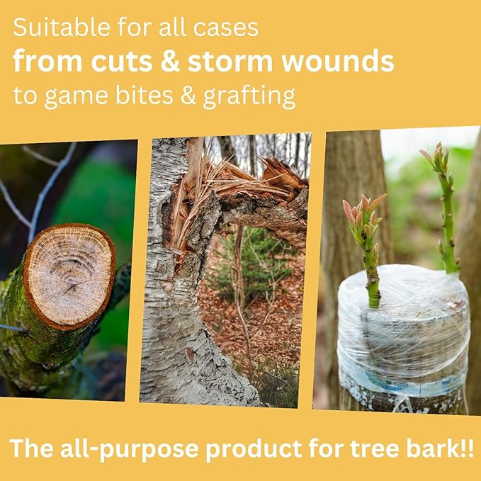 28 oz Transparent Tree Pruning Sealer - Tree Wound Sealer - Protective Coating for Pruning Cuts & Grafting Ideal for Tree Bark & Branch Care