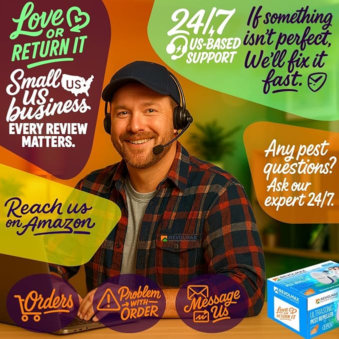 COR-E29, Ultrasonic Pest Control Repeller - Electronic & Ultrasound, Indoor Plug-in Repellent - Get rid of - Rodents, Mice, Squirrels, Bats, Insects, Bed Bugs, Ants, Fleas, Spiders, Roaches (3 Pack)