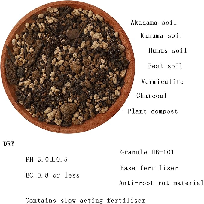 Blueberry Potting Soil Mix (6 L) for In-Ground and Potted Planting (Made in Japan)