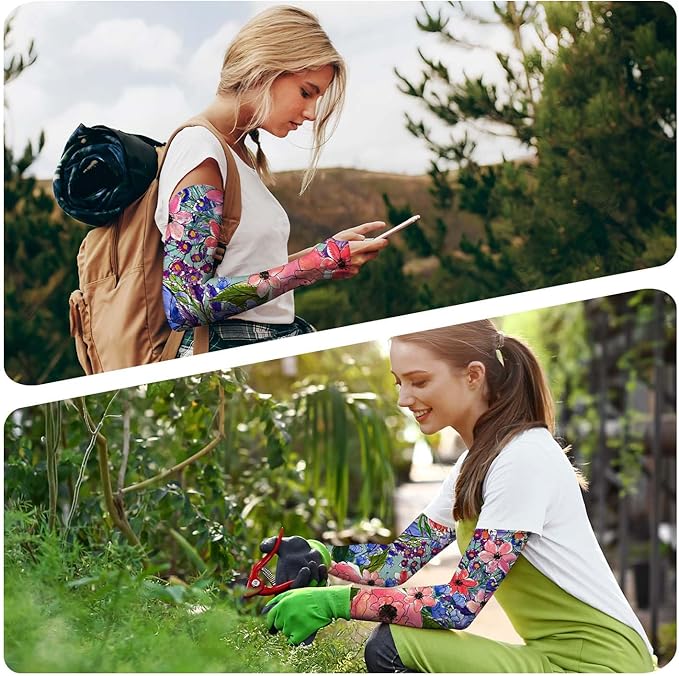 Gardening Sleeves for Women Farm Sun Protection Thorn Proof Cooling Arm Sleeves to Cover Arms for Garden Sports
