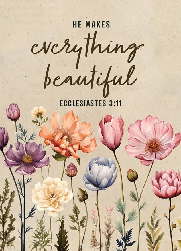 He Makes Everything Beautiful - Pollinator Wildflower Mix Seed Packets - 25 Seed Packs - Perfect Eco-Friendly Gift for Gardeners & Friends - Non GMO Seeds