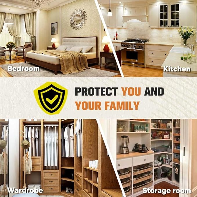 Pest Repellent, Mouse Repellent, Rodent Repellent for Indoor/Outdoor, Natural Rat Repellent for House, Keep Mice, Roach, Ant and Spider Away from Home, Protects 120 sq ft - 8P