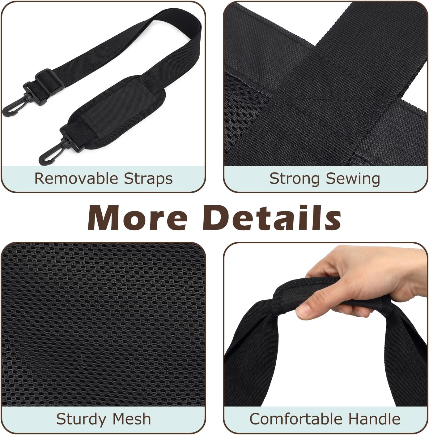 Mesh Beach Bag, Large Beach Tote with Zipper Pocket for Family Pool Bag for Toys & Vacation Essentials