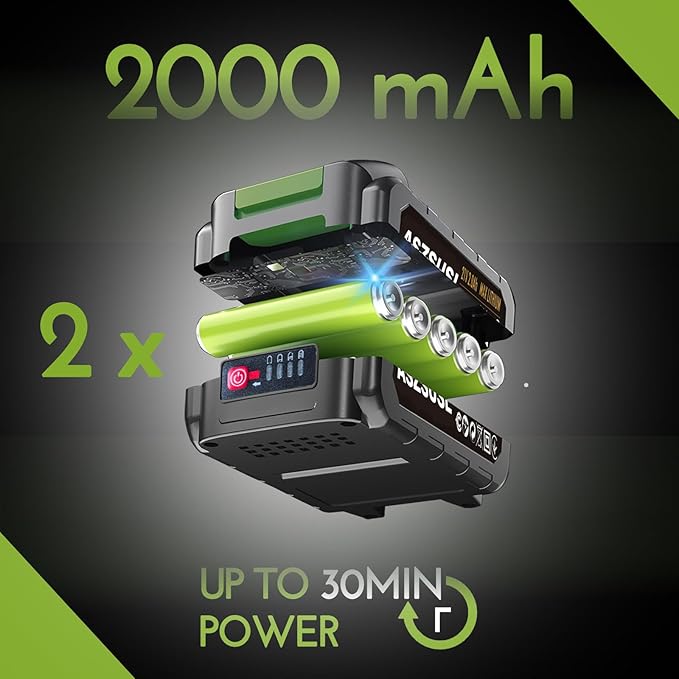 Electric Weed Wacker, 21V Grass Trimmer Cordless with 2 Battery and Charger 5 Types 26Pcs Blade 3 in 1 Weed Trimmer Lawn Edger Brush Cutter for Lawn Yard Garden