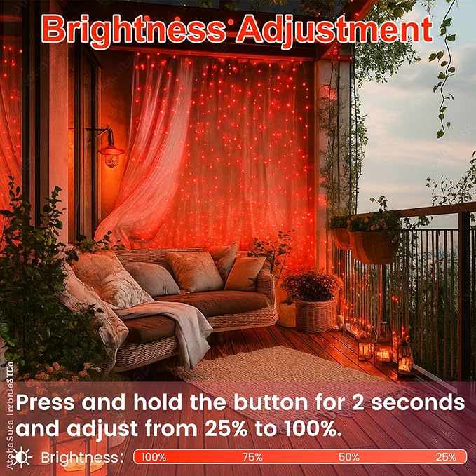 Connectable 200 LED String Lights Indoor Outdoor, 66FT Red Christmas Lights Waterproof, 13 Modes with Timer, Twinkle Fairy Lights Plug in Clear Wire for Christmas Tree, Bedroom, Halloween Decor