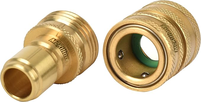 McKillans® Pressure Washer Quick Connect Kit, M22-14mm to 3/8" Male Female Quick Disconnect Kit for Power Washer (Brass)