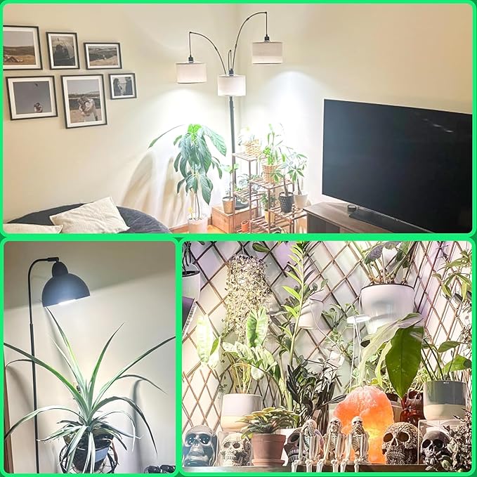LED Grow Lights for Indoor Plants Full Spectrum Grow Light Bulbs for Plant Lights for Indoor Growing, Grow Light Bulb for Indoor Plant Light Bulb for Regular Lamp, E26 Grow Bulb, Pack of 1