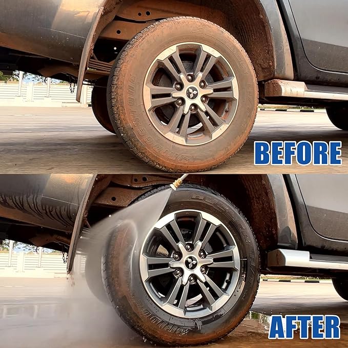 TOOLCY 3400 PSI Gas Pressure Washer, 2.8 GPM Gas Powered Power Washer with Soap Tank, Reinforced Pump & 212cc OHV Engine, 35 FT Pressure Hose, Quick Connect Swivel Pressure Gun, 5 Nozzles for Homes