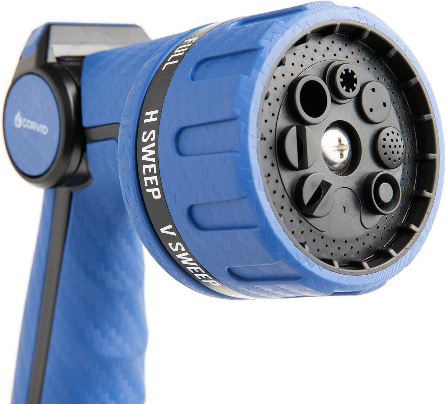 Heavy Duty 8-Pattern Garden Hose Nozzle with Thumb Control, Adjustable High-Pressure Watering Spray Nozzle with Ergonomic Handle - Perfect for Lawn & Garden, Car Wash, Pet Cleaning, and More