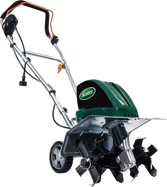 Scotts Outdoor Power Tools TC70135SS Garden Tiller, 16-Inch, 13.5-Amp, Green
