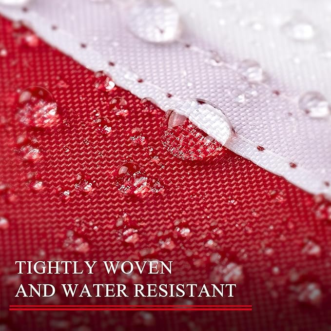 XIFAN Premium American Flag 6x10 ft Outdoor Outside, Heavy Duty Polyester Large USA Flag, the Strongest Longest Lasting with Embroidered Stars/Sewn Stripes/3 Brass Grommets/UV Protection