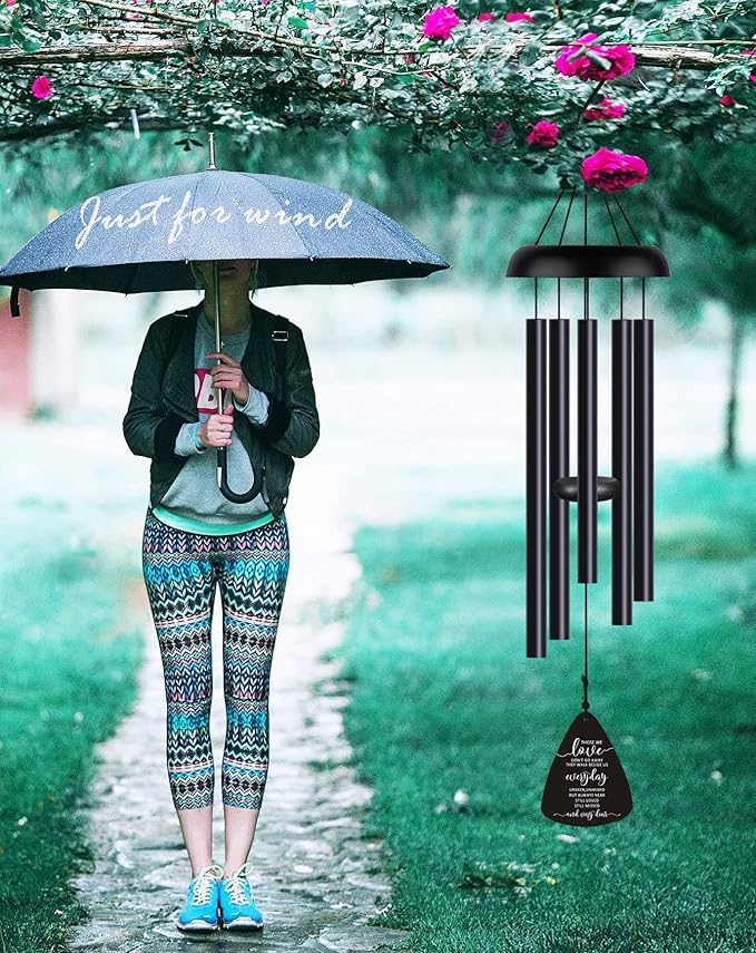 Sympathy Memorial Wind Chimes for Loss of Loved One Prime, Sympathy Gift Baskets Memorial Gifts for Loss of Mother Father, Grief Gifts Bereavement Funeral Gifts Windchimes in Memory of A Loved One