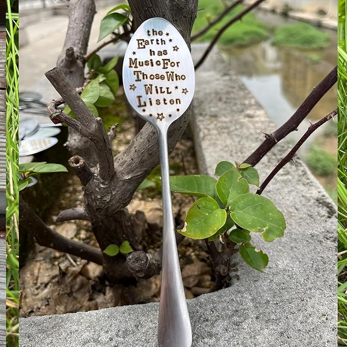 Garden Plant Marker Friendship Gift for Women Gardeners, Plant Stake Label Sign Tag Gardening Gifts for Woman Plant Lovers, Metal Garden Decoration (Who Will Listen)
