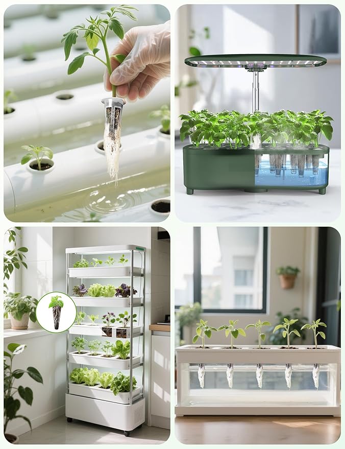 Hydroponics Growing System Pods, Compatible for Aerogarden Pods,Seed Herb Pods Kit 160Pcs, Indoor Herb Garden Starter Growing