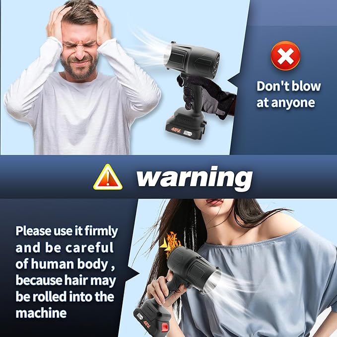 Cordless Leaf Blower Portable Dust Cleaner Handheld Lightweight Blowers for Patio Garden Cleaning, car Blower for Drying,Camping Gift (Black)