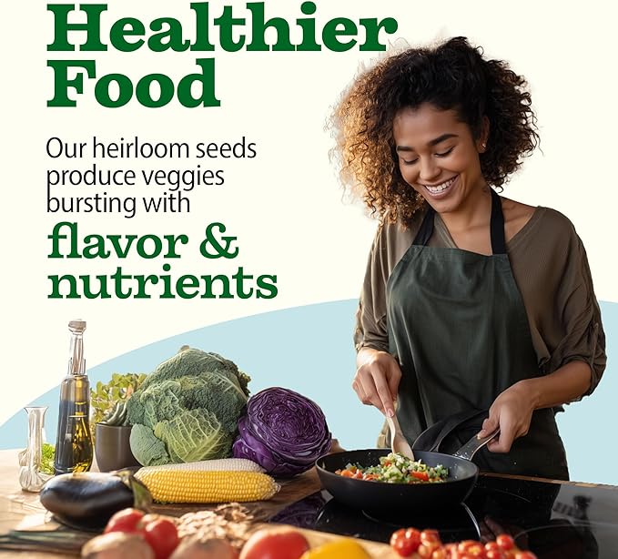 HOME GROWN π¨π¦π π£π₯ππ ππ¨π  55 Vegetable Seeds Pack 28,000+ Non-GMO Heirloom Seeds for Planting Vegetables, Survival Seed Vault, Garden Kit for Spring Fall Winter, Gift for Gardeners