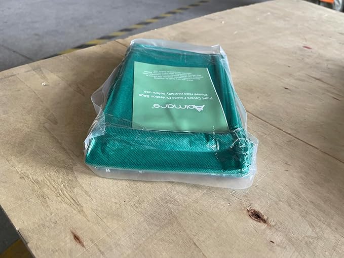 Abimars Thicker Plant Covers Freeze Protection Jacket 2.36 oz/yd², 2'x3.2' Reusable Winter Plant Covers with Drawstring & Zipper, 2 Pack Light, Porous Fabric for Plant Breathing