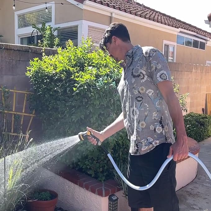 Atlantic Heavy Duty Garden Hose 5 ft x 5/8 Inch Blue Color, Short Connection Leader Hose with Male-Female Connectors (5 Feet Female to Male)