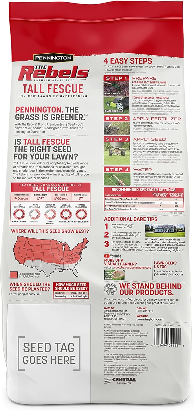 Pennington The Rebels Tall Fescue Grass Seed Mix 7 lb