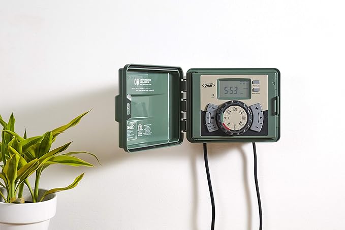 Orbit 57896 6-Station Outdoor Swing Panel Sprinkler System Timer