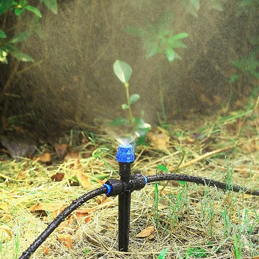 Drip Irrigation Emitters,with Adjustable 360 Degree Water Flow Drippers Atomization Sprayer for 1/4 inch Tubing,Garden Drippers Sprinker for House Garden Watering System (36pcs-Atomization Sprinker)