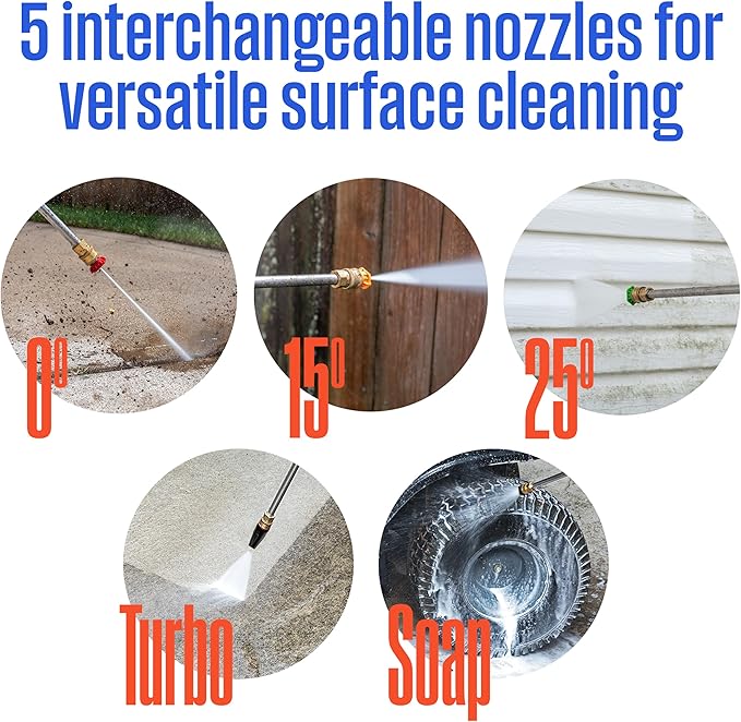 Westinghouse ePX3500 Electric Pressure Washer, 2500 Max PSI 1.76 Max GPM with Anti-Tipping Technology, Onboard Soap Tank, Pro-Style Steel Wand, 5-Nozzle Set, for Cars/Fences/Driveways/Home/Patios