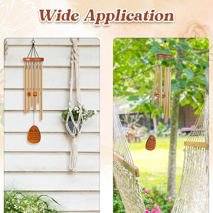 Gifts for Mom Birthday, Mom Birthday Gifts from Daughter Son Kids, Mother Gift Wind Chimes, Unique Mother Gift Ideas for Mother's Day, Christmas, Thanksgiving