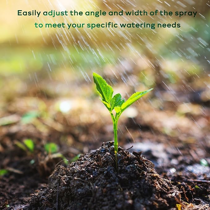 Stationary Yard Sprinklers, Oscillating Garden Sprinkler, 4 Modes Adjustable Lawn Sprinklers for Yard Large Area with 16 Spray Streams, Water Filter (Ground Spikes)