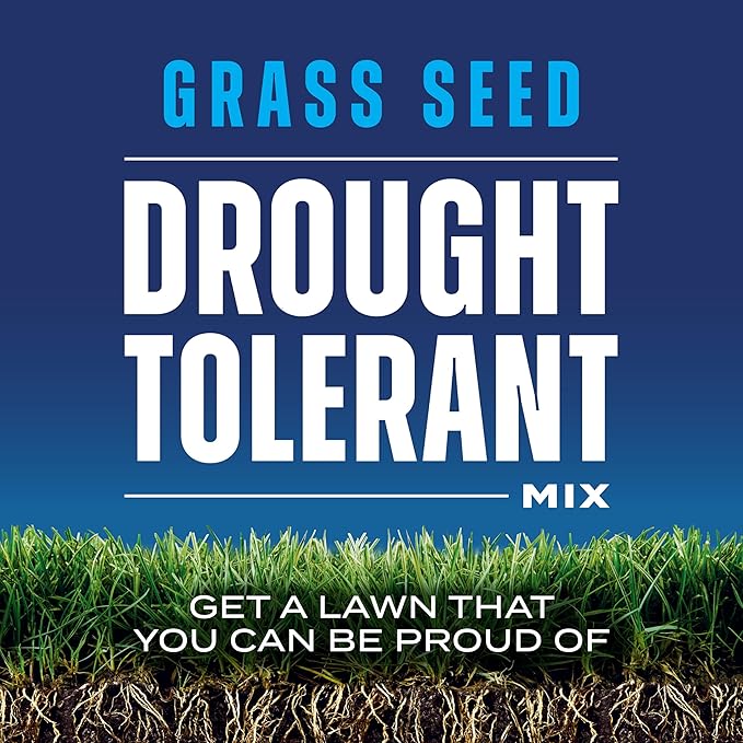 Scotts Grass Seed Drought Tolerant Mix, Kentucky Bluegrass and Tall Fescue Grass Seed Mix, Covers up to 2,000 sq. ft., 4 lb.