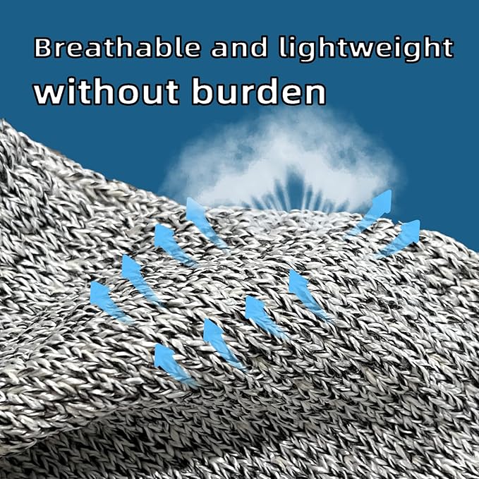 MIG4U Cut Resistant Sleeves 2 Pairs, Forearm Protection Level 5 Protective Guards with Hole for Working, Gardening, Mechanic