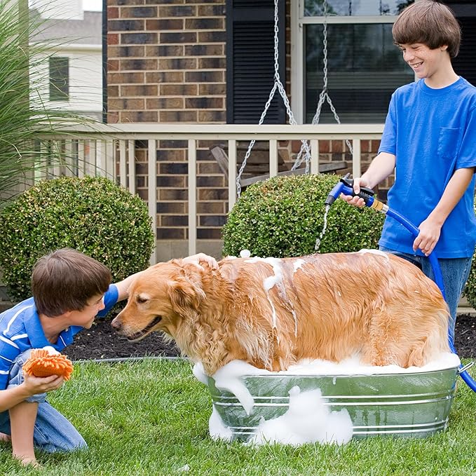 Garden Hose Quick Connect, Brass Hose Quick Connect fittinging, 3/4 Inch Heavy Duty Hose Connector, Leak-Proof, Easy to Install, Compatible with Standard Garden Hoses (4 Pack)