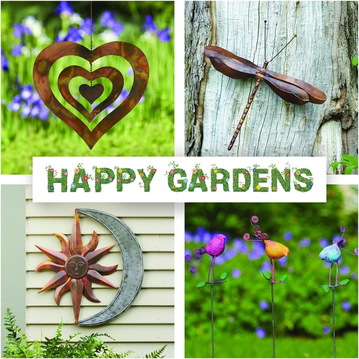 Happy Gardens Calla Lily Garden Stake with Bells | Bronze Outdoor Lillies Flower Decorations