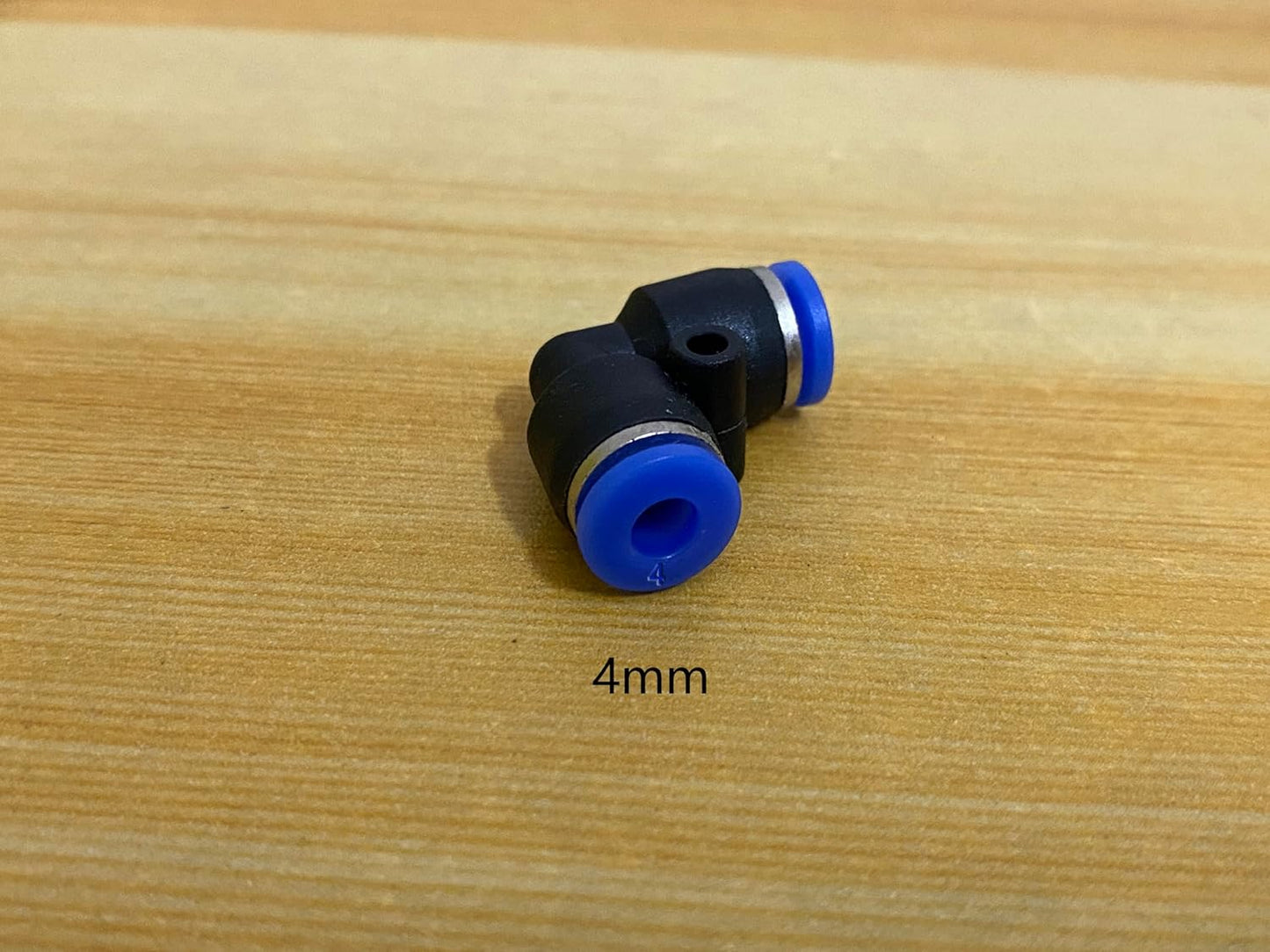 5/32" or 4mm Od Air Line Elbow Union, Push To Connect Air Fittings, Push Elbow Push Air Fitting (10 Pack)