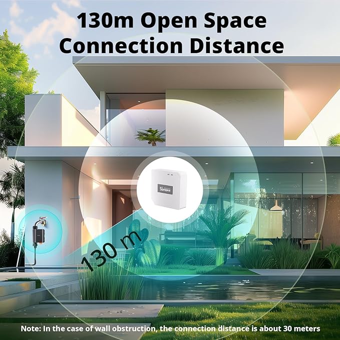 SONOFF Zigbee Sprinkler Timer, Gateway Required, Smart Controller Voice Control with Alexa and Google Home, Automate Irrigation for Garden, Lawn, Pool, Outdoor Watering, SWV-NH, Black 2 Pack