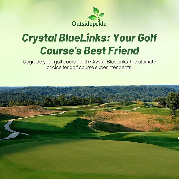 Outsidepride Crystal Bluelinks Creeping Bent Grass Seed - 1 lb. Dense Turf Grass for Golf Greens & Putting Surfaces, Fine-Textured, Tolerant to Close Mowing for Smooth, Consistent Lawn Coverage