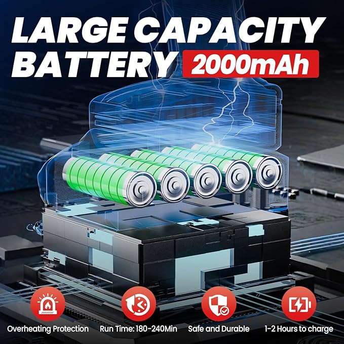 Electric Pruning Shears - Upgraded Safe design & 2pcs 21V 2000mAh Enhanced Battery, Electric pruner Use Alloy Blades, Pruning Diameter 25-35mm, Cordless pruner for Tree, Branch, and Grass Trimming