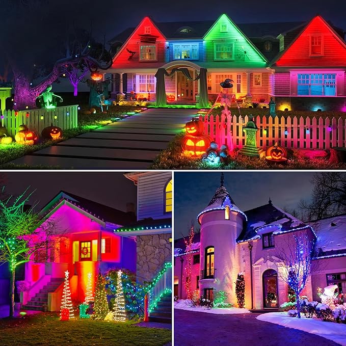 RGBW Pond Lights, 18 LED Super Bright Underwater Submersible Fountain Lights Color Changing Landscape Lighting Remote Control IP68 Waterproof for Fish Aquarium Tank Yard Garden Pool (Set of 6)