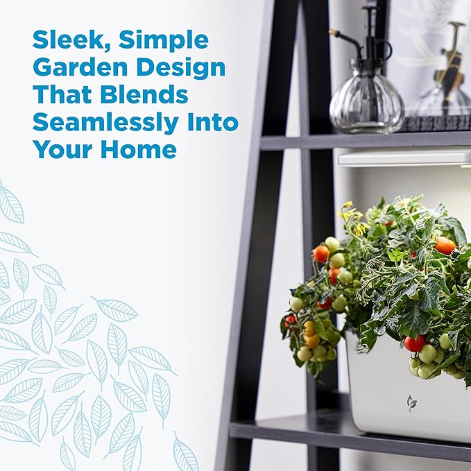 AeroGarden Harvest Lite, Indoor Garden Hydroponic System with LED Grow Light, Holds up to 6 AeroGarden Pods, Cream