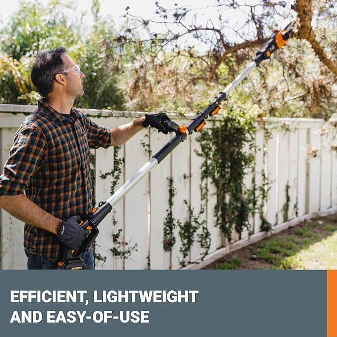 Worx Nitro 20V 8 '' cordless pole chainsaw tool only WG349.9