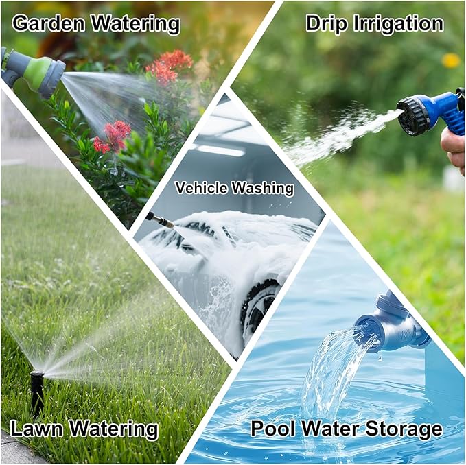 Sprinkler Timers, Water Timer, Programmable Garden Hose Timer with Rain Delay, Manual& Automatic Watering System, Waterproof Digital Irrigation Controller for Yard, Lawn, Pool, 1 Outlet